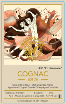 cognac #36 &quot;En danseuse&quot; (Lot 70) - Malternative Belgium (Paul Beau) - 43,11% 70cl