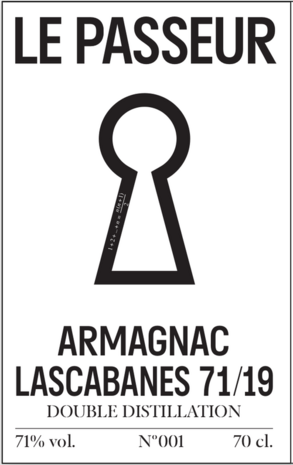 Armagnac Le Passeur - Lascabanes - 2019 / 71% 70cl