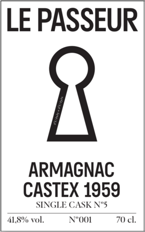 Armagnac Le Passeur - Castex - 1959 - 41,8% - 70cl